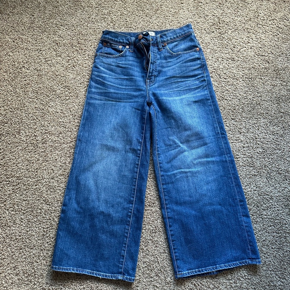 Madewell Wide leg cropped jeans
